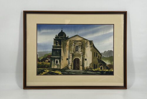Chapel Scene Watercolor