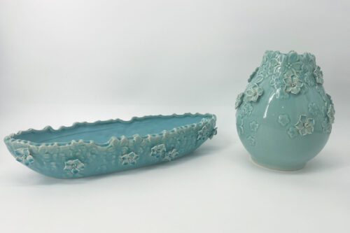 Baby Blue Pitcher and Bowl