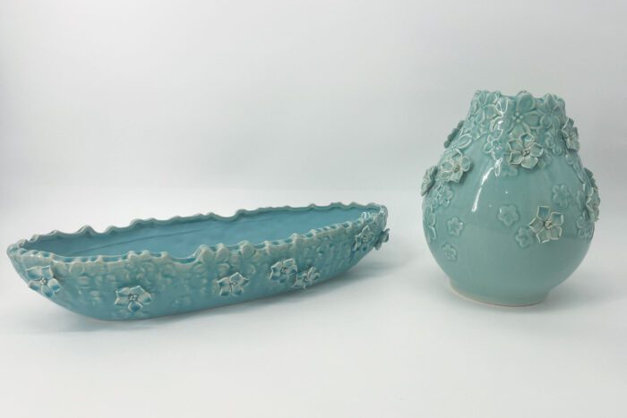 Baby Blue Pitcher and Bowl