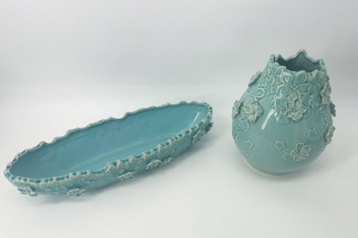 Baby Blue Pitcher and Bowl - Image 2