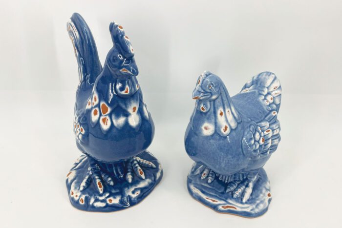 Pair of Blue Rooster and Hen