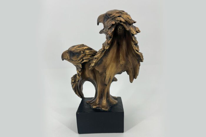 Pair of Eagles Sculpture - Image 4