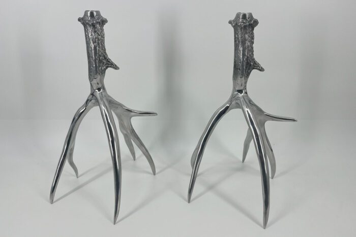 Pair of Silver Candle Holders