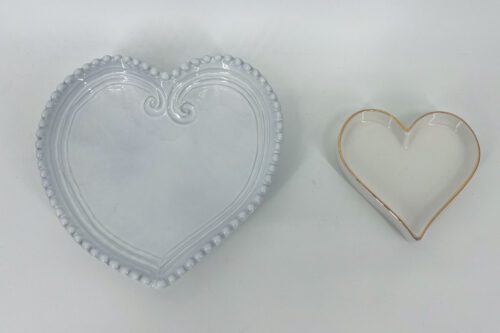 Pair of Heart Shaped Dishes