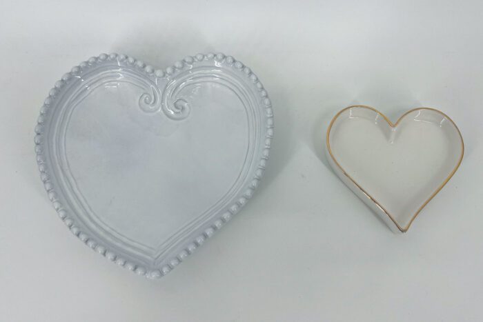 Pair of Heart Shaped Dishes