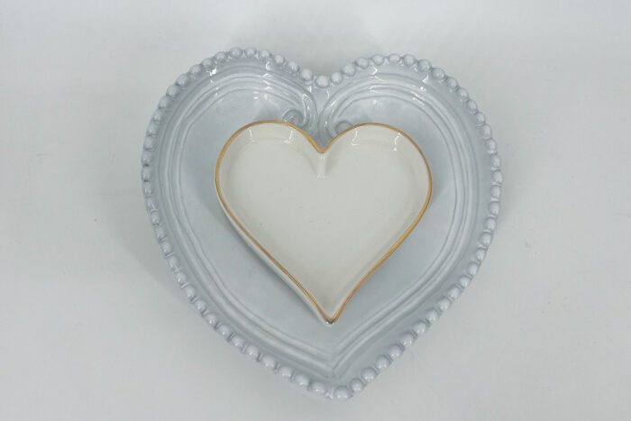 Pair of Heart Shaped Dishes - Image 2