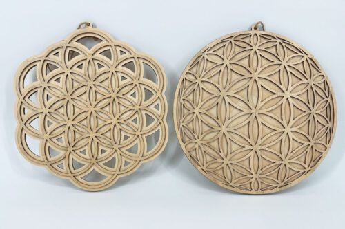 Pair of Flower of Life Hangings