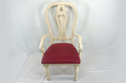 White Chair With Red Seat